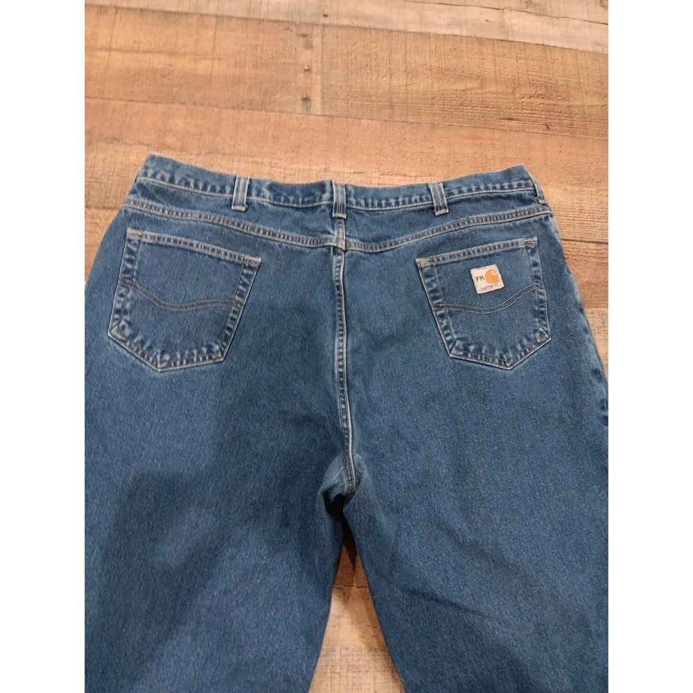Carhartt FR Jeans Men 44x34 Flame Resistant HRC2‎ Workwear 280-83 Denim (2608)